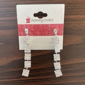 Charming Charlie Crystal Drop Earrings